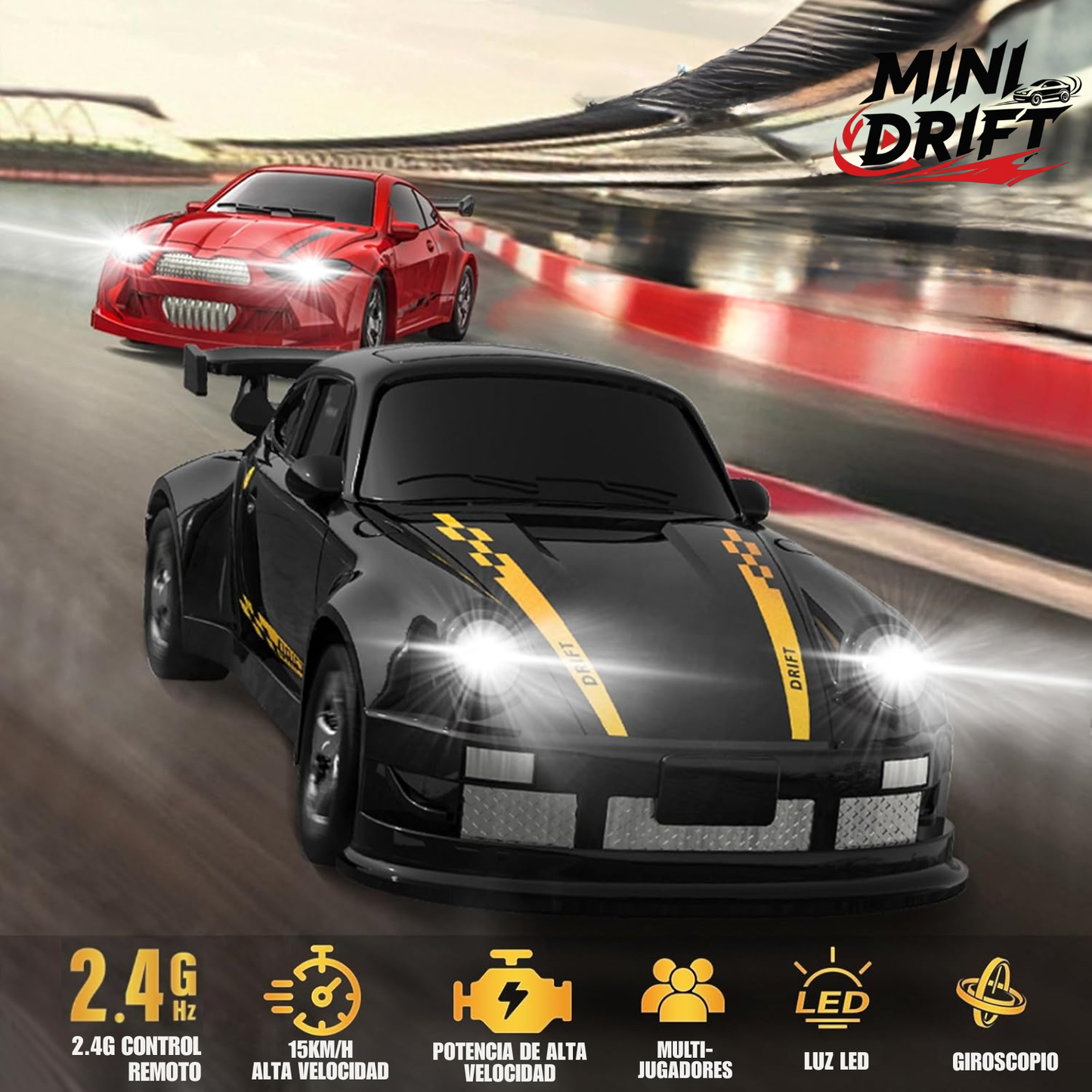 Mini coche de drift ecala 1/64