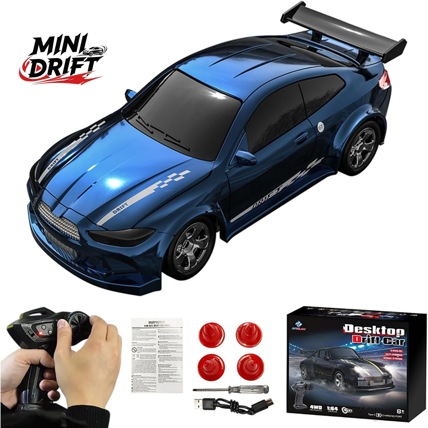 Mini coche de drift ecala 1/64