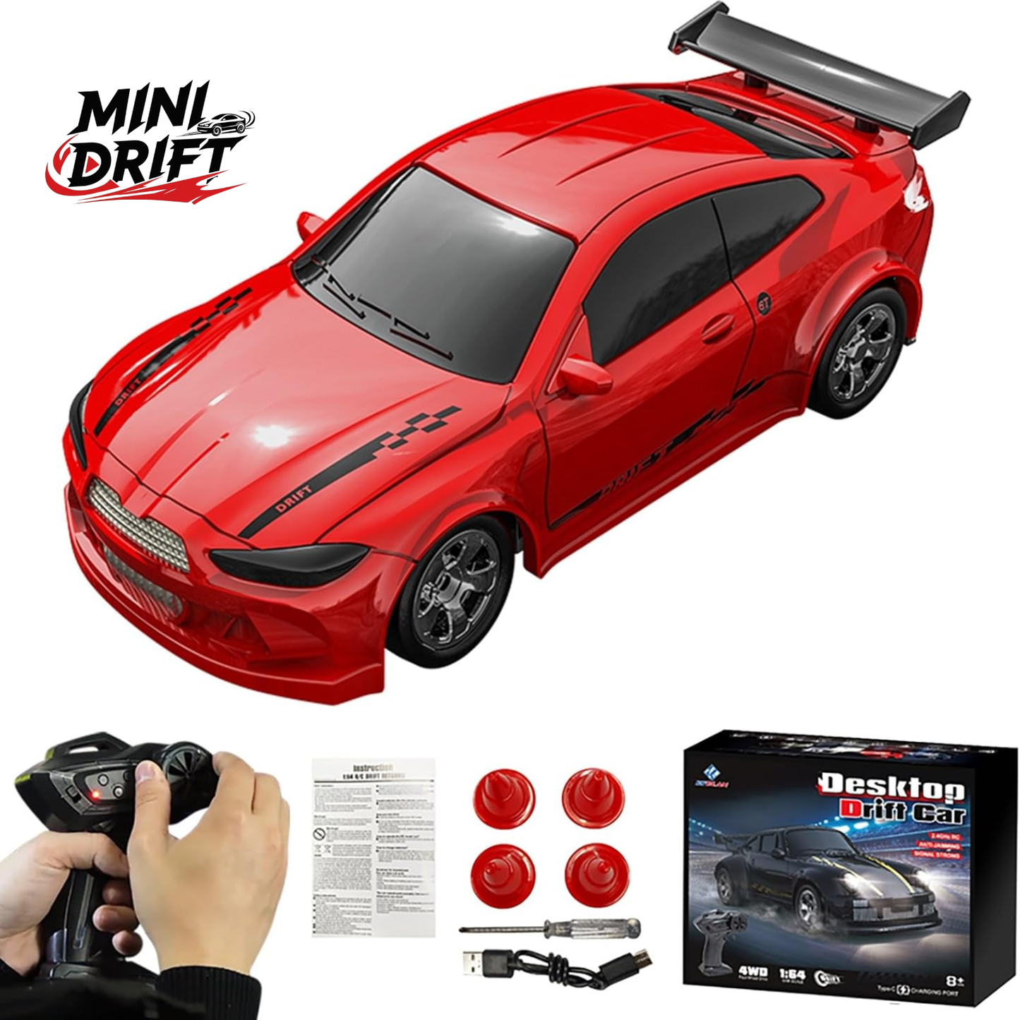 Mini coche de drift ecala 1/64