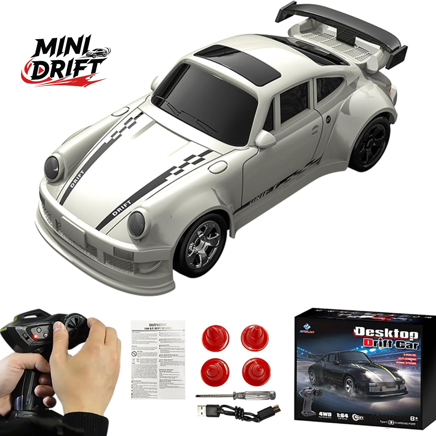 Mini coche de drift ecala 1/64
